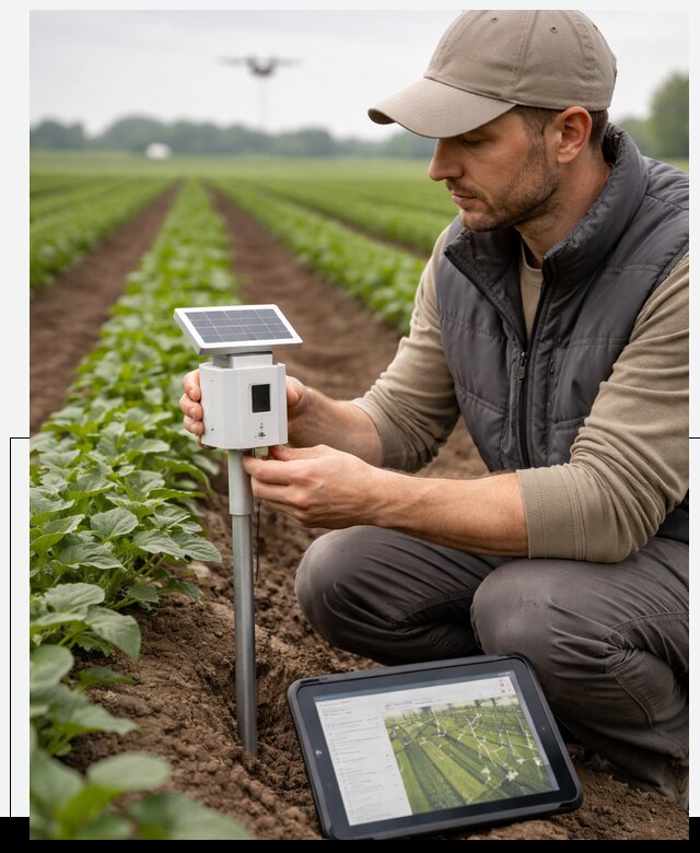 IoT мониторинг сельскохозяйственных полей и контроля в Соли-Илецке